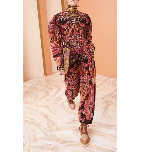 Ulla Johnson Mahagony Nayeli Ikat Jumpsuit - Picture 3 of 16